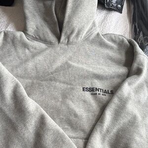 Fear of God Essentials Gray Hoodie